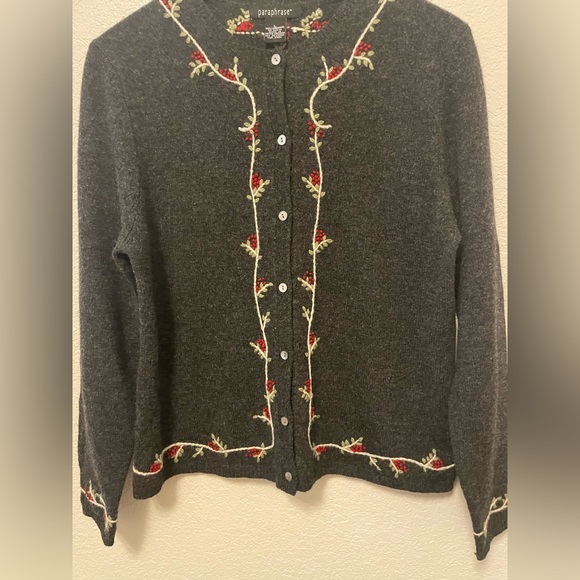 Vtg 90’s Paraphrase women’s cardigan sweater Size Large - Picture 2 of 7